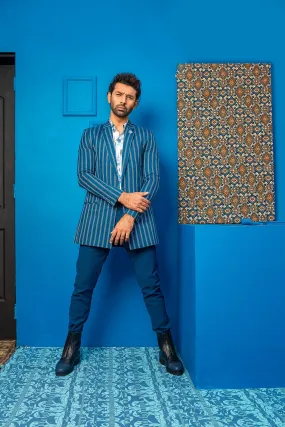 Turquoise Blue Lining Sport Coat