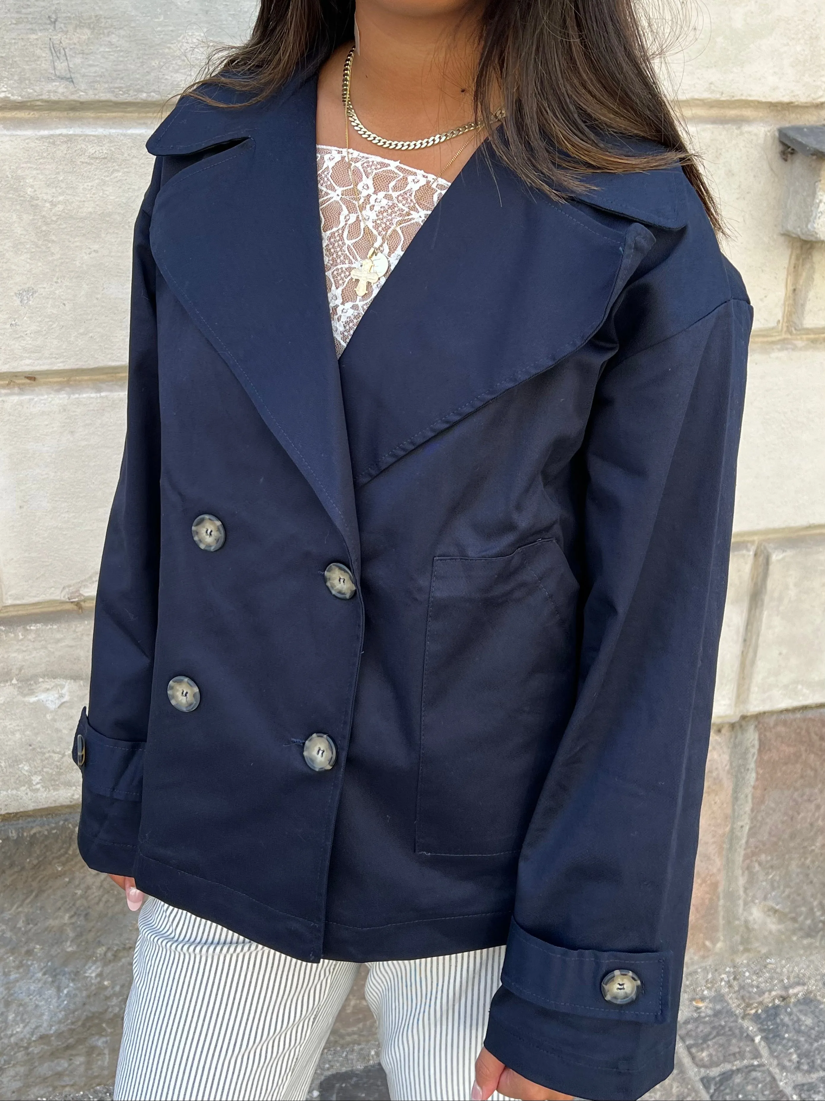 Via trenchcoat - Navy
