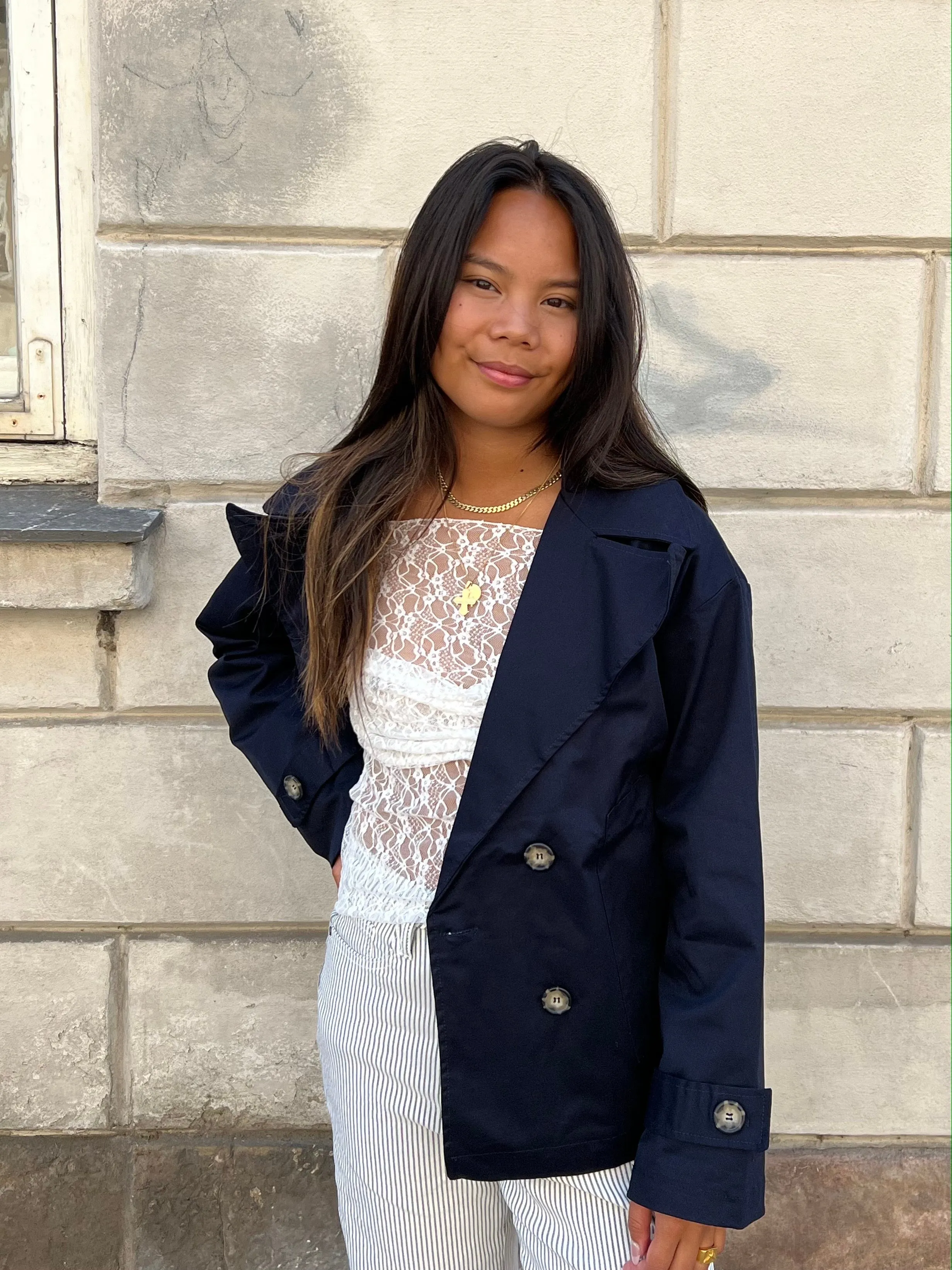 Via trenchcoat - Navy