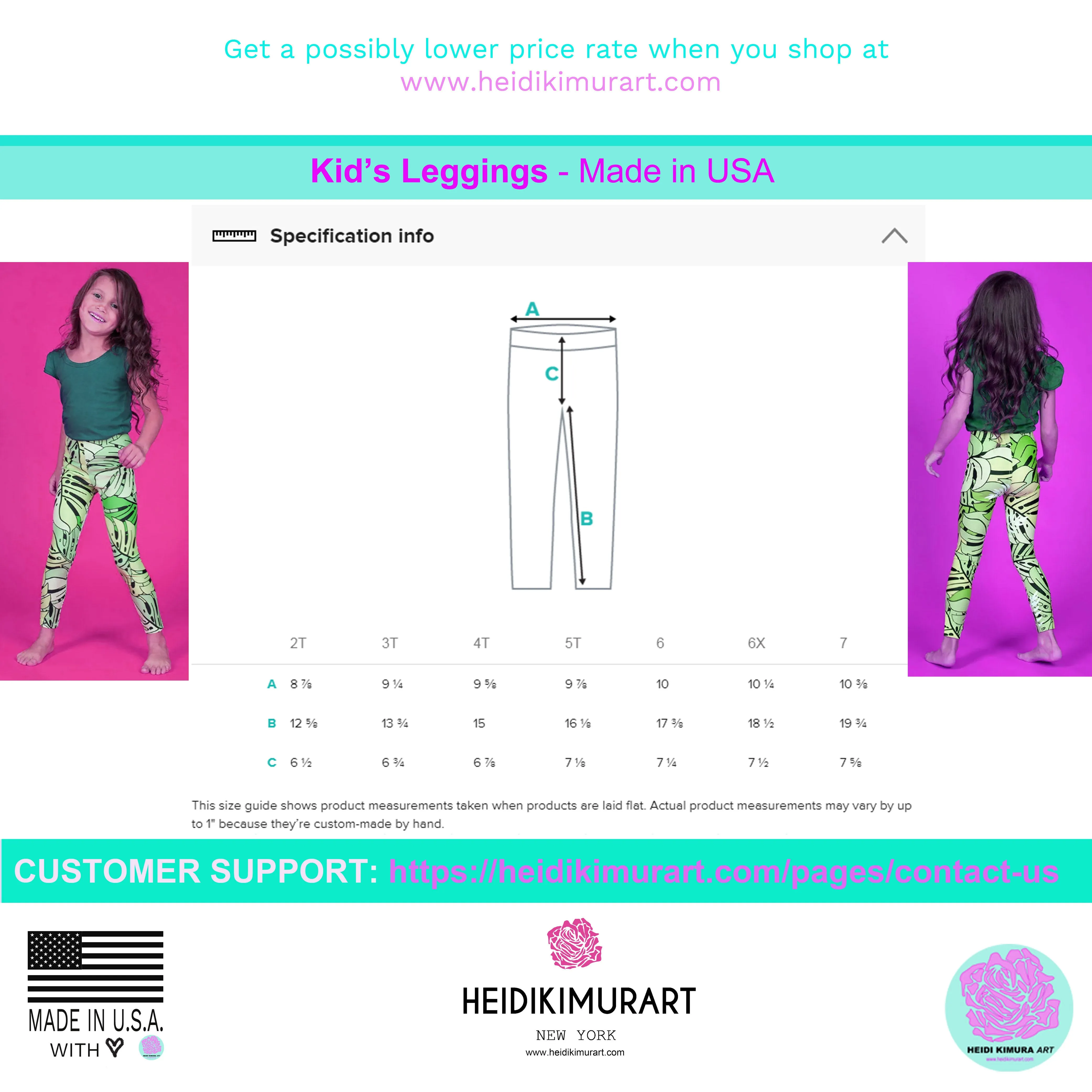 Vibrant Colorful Rainbow Girl's Tights, Ombre Print Premium Kid's Leggings- Made in USA/ EU