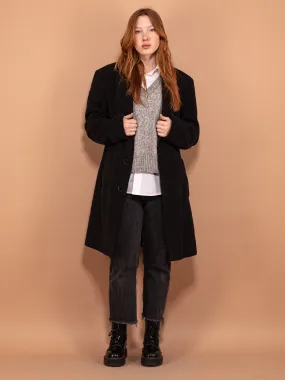 Vintage 00's Women Wool Blend Coat in Gray