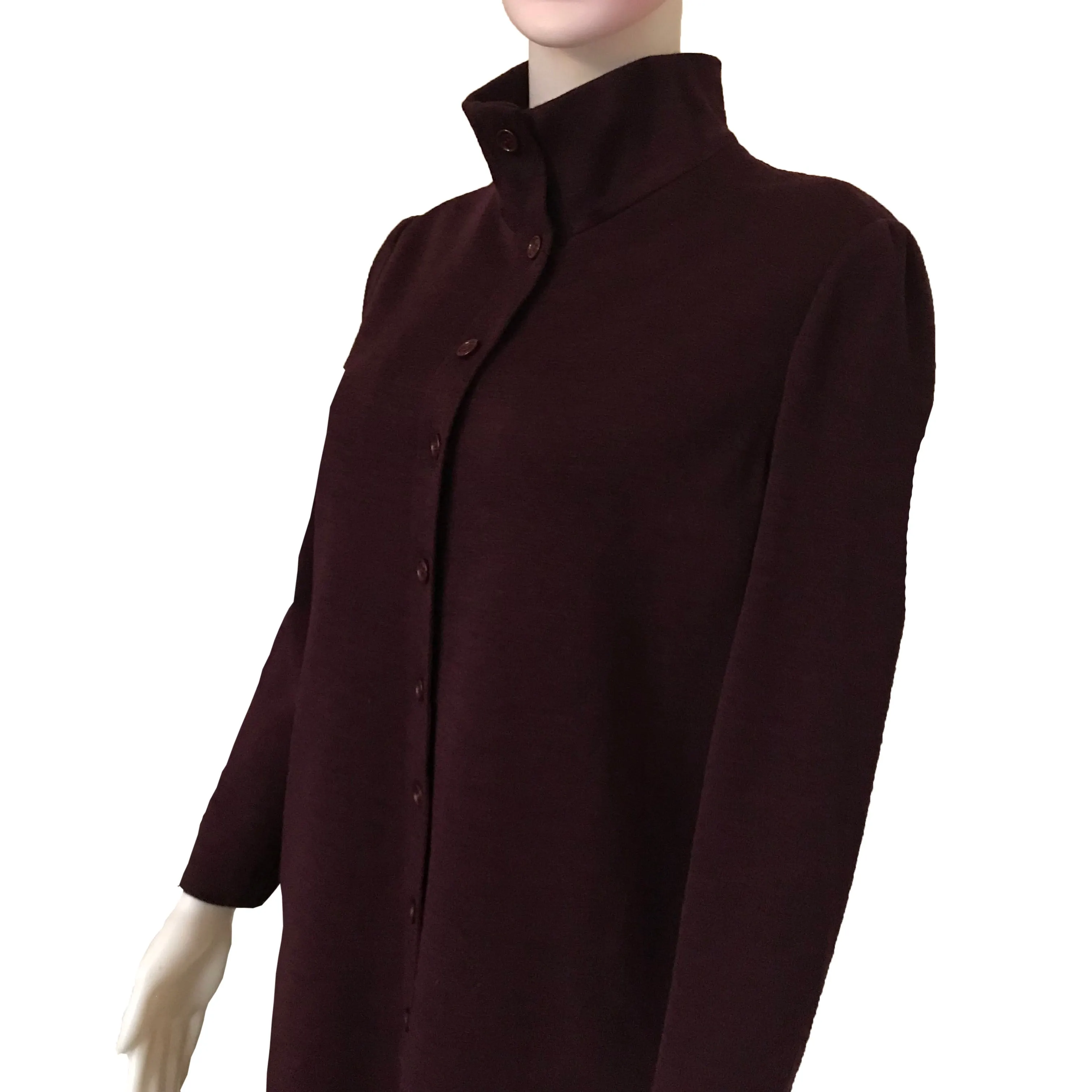 Vintage 1970s Adele Simpson Wool Coat Dress