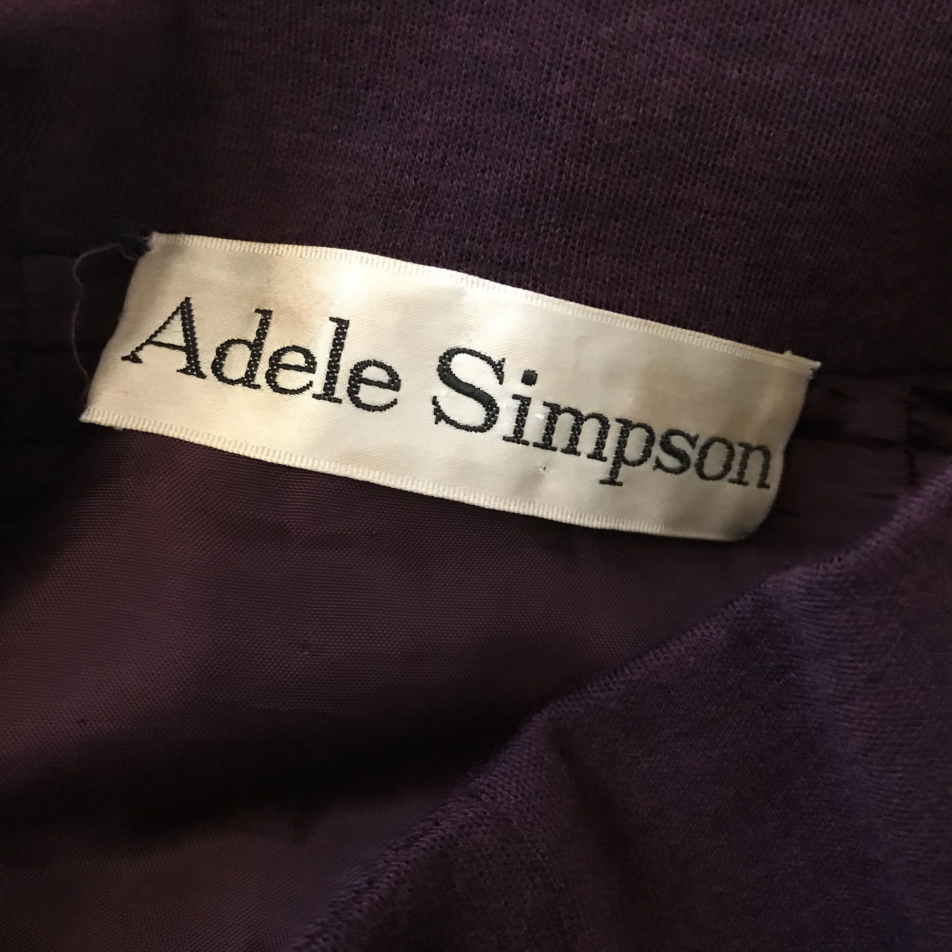 Vintage 1970s Adele Simpson Wool Coat Dress