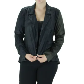 Women's Asymmetric Blazer,Black