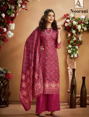 Women's Noorani Pure Pashmina Suit Dress Material