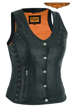 Women's Premium Naked Goat Skin Vest