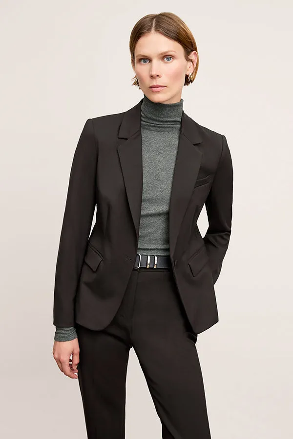 Yasmine Blazer - Wool Twill :: Black